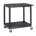 Strong Plastic Shelf Trolley with 2 Shelves