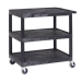 Strong Plastic Shelf Trolley with 3 Shelves