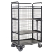 Powered Distribution Trolley 2 Shelves and Sides In Grey