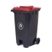 240 Litre Wheeled Bin With Red Lid