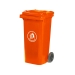 120 Litre Coloured Wheeled Bin In Red