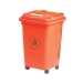50 Litre Bin With Wheels in Red