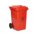 80 Litre Wheeled Bin In Red
