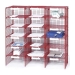 Mailroom Sorting Unit In Red