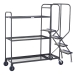 3 Tier Picking Trolleys With Steel Shelves In Grey