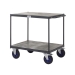 Shelf Trolleys with 2 Tier Timber Shelving
