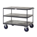 Heavy Duty Shelf Trucks with Steel Shelving In Grey