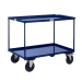 Heavy Duty Shelf Trucks with Steel Shelving In Blue