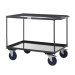 Heavy Duty Shelf Trucks with Steel Shelving In Grey