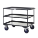 Heavy Duty Shelf Trucks with Steel Shelving In Grey