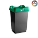 PRECY50 Open Top Recycling Bins with Colour Coded Lids