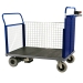 Powered Platform Truck With Mesh End And Side