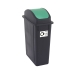 65 Litre Plastic Bin With Green Lid