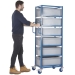 Mobile Tray Rack With 6 Euro Containers In Use