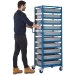Mobile Tray Rack With 10 Euro Containers In Use