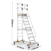 Mobile Steps with Safety Gate 10 Treads