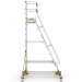 Mobile Steps with Safety Gate 12 Treads Side View