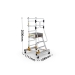 Mobile Steps with Safety Gate 4 Treads