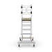 Mobile Steps with Safety Gate Front View