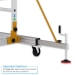 Mobile Steps with Safety Gate And Adjustable Stabilisers