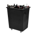 Black Bottle Skip With Wheels