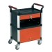 3 Shelf Trolley with Drawer and Cabinet