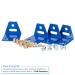 Tie plates for rivet racking