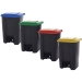 Group Of 80 Litre Bins With Coloured Lids