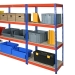 Blue and Orange Racking